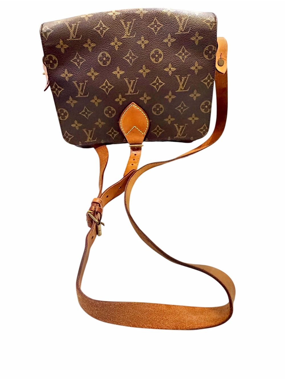 Louis Vuitton Monogram Crossbody Bag Authentic 'Cartouchière GM' - Picture 14 of 17